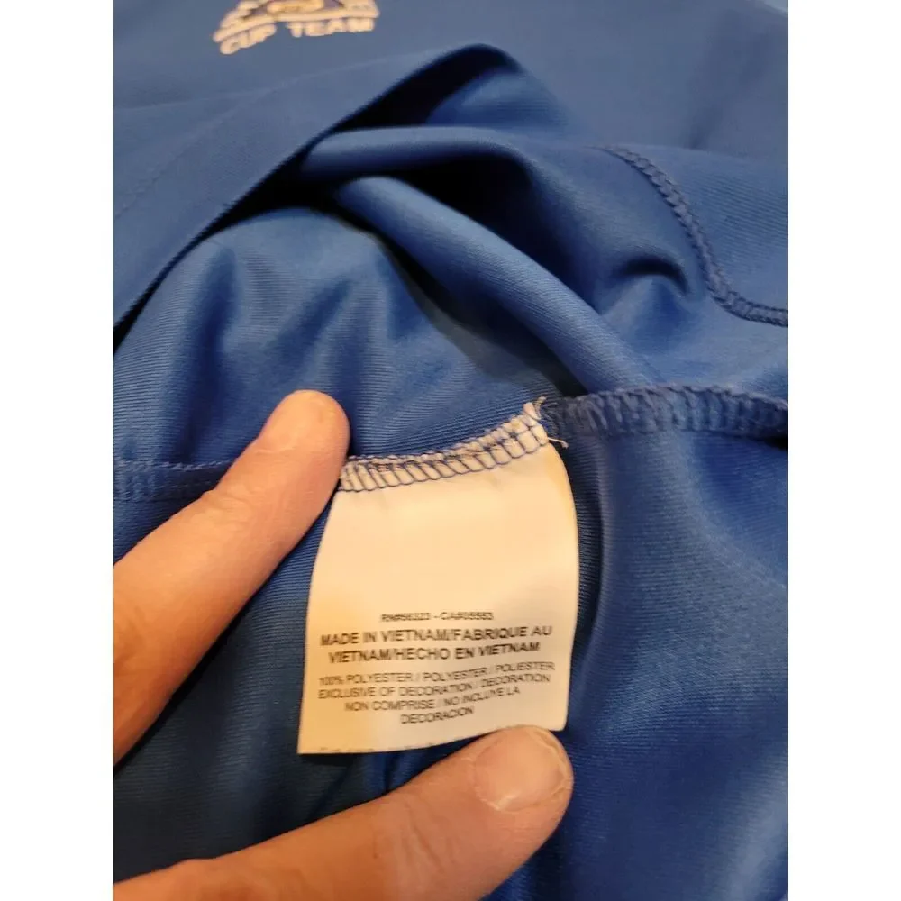 Nike‎ Golf, blue polo, size L, Shawnee cup team logo